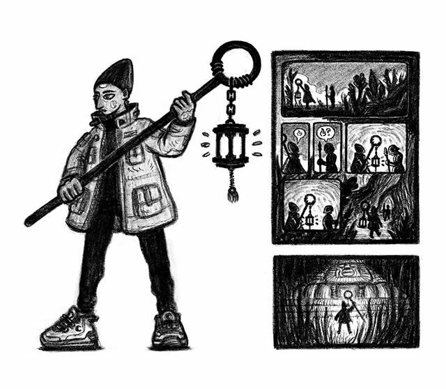 lostrest_'s tweet photo. Concept sketches for The Lightkeeper, a story/comic series I've been working on.
·
·
·
·
#worldbuilding #popsurrealism #lowbrow #conceptart #distressedunrest #illustrationartist #illustration_daily #newcontemporary #hifructose #juxtapoz #makingcomics  #l… https://t.co/lGmP8stGsY https://t.co/OnJMhaXjm4