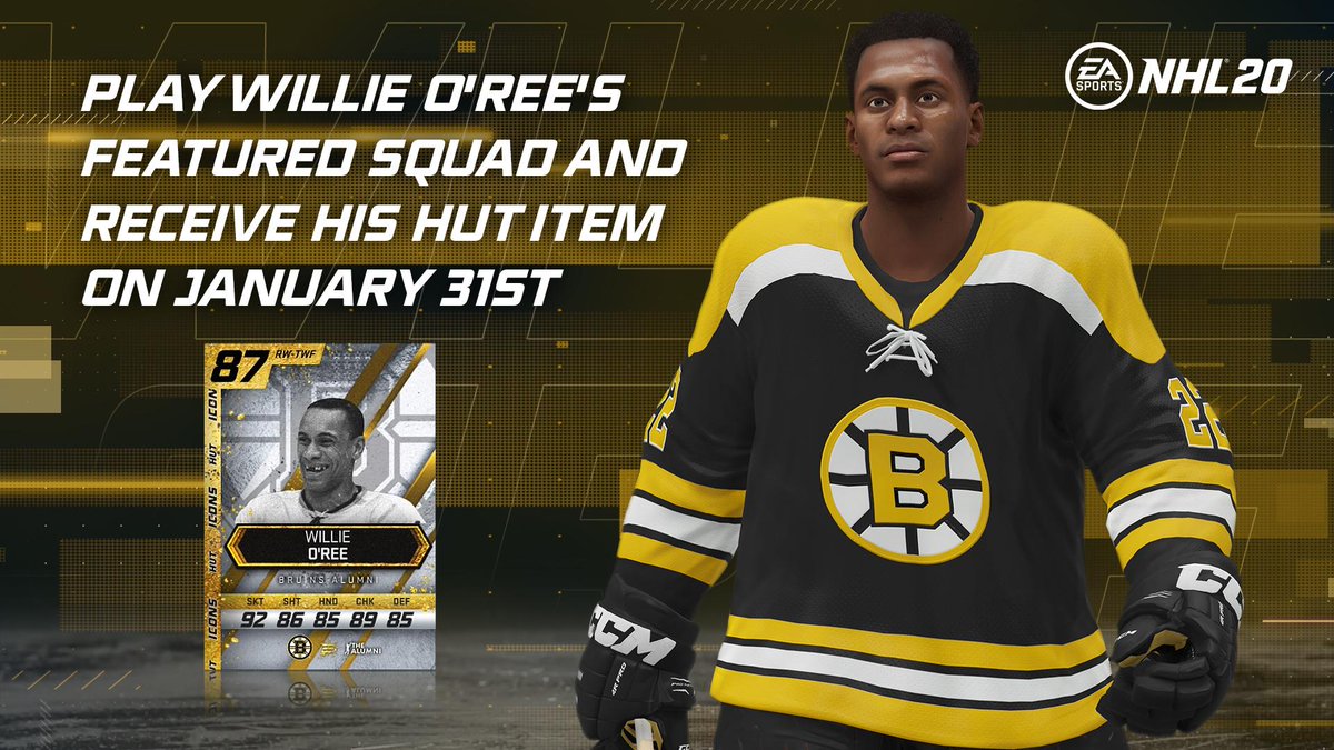 Boston Bruins On Twitter Willie O Ree Exemplifies Everything It Means To Be A Boston Bruin His Inclusion Into Easportsnhl Is A Welcomed Addition Https T Co 0fdlsh69pf