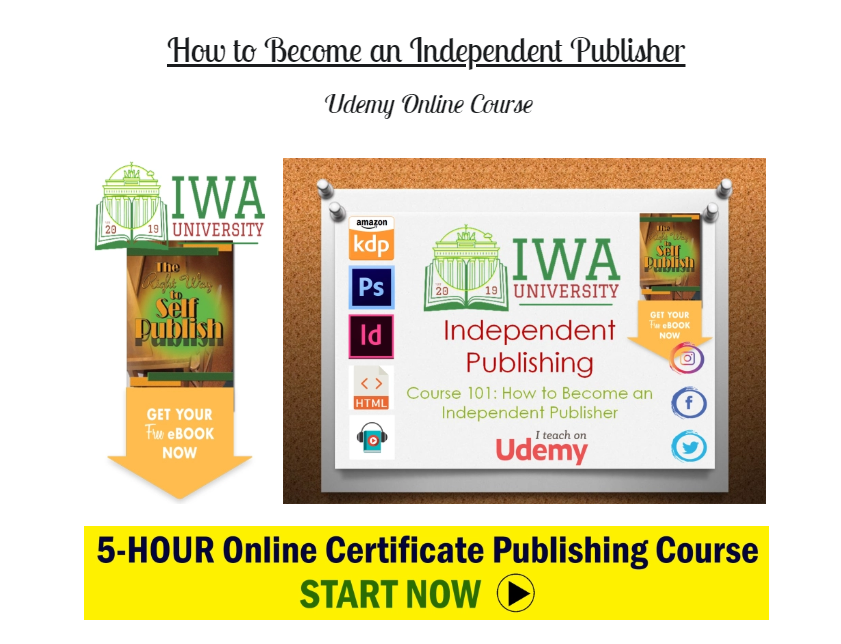ZorinaExie's tweet photo. πMy online publishing course, "How to Become an Independent Publisher" is tagged as the "highest rated" course on Udemy! So I'm celebrating with a 4-Day $9.99 promotion! π#bookpublishing #udemyclass #writingcommunity https://t.co/7wx88iwKG1 https://t.co/srU636qMlF