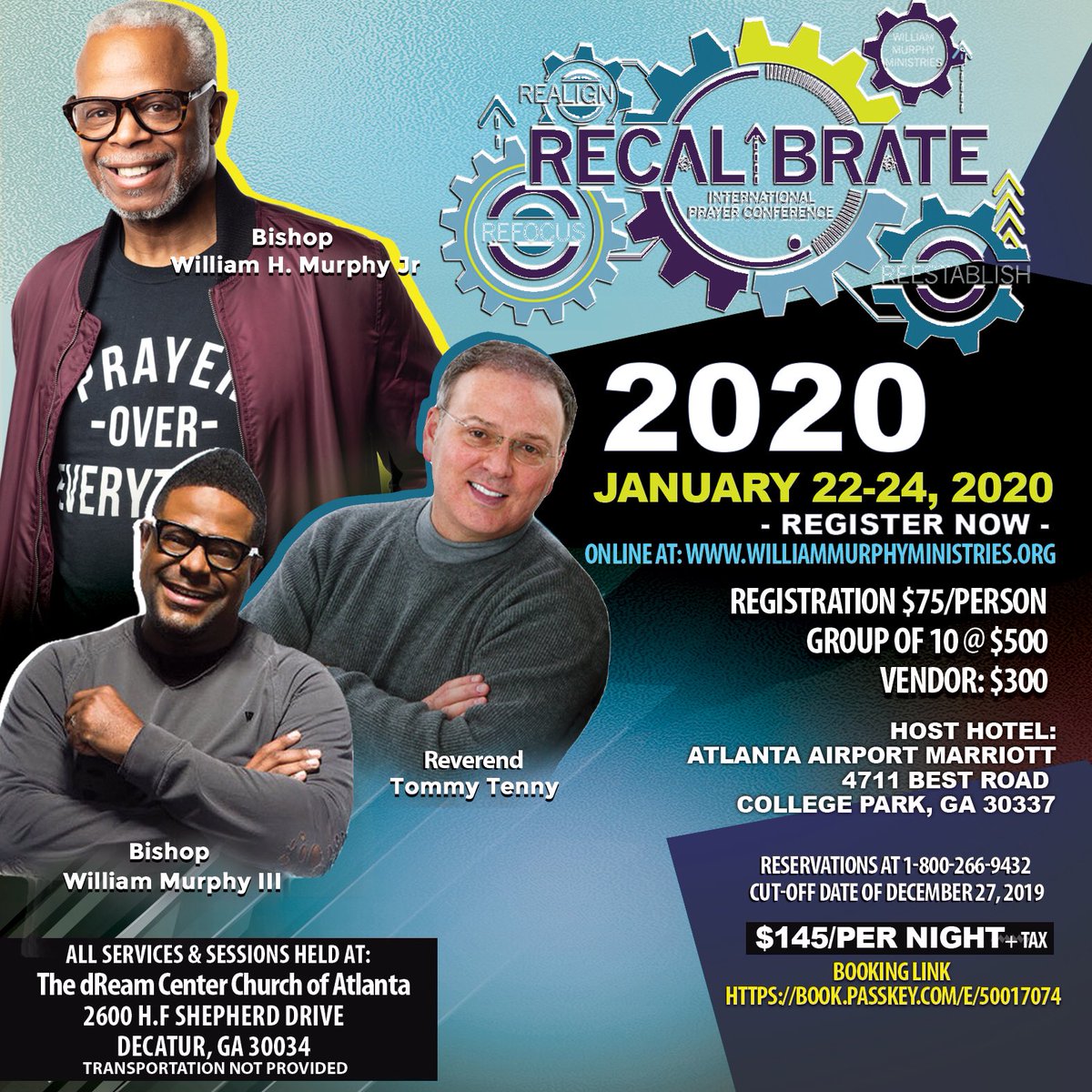 dReamcenteratl's tweet photo. #Recalibrate #IPC #williammurphyjr #williammurphyiii #daniellemurphy #tommytenney #GODchasers #dReamcenteratl #1000peoplepraying #atlanta #ATL #prayer #intercessoryprayer #conference #prayerchangesthings #prayerwarriors #prayingthroughit https://t.co/qTn1eWTpB3