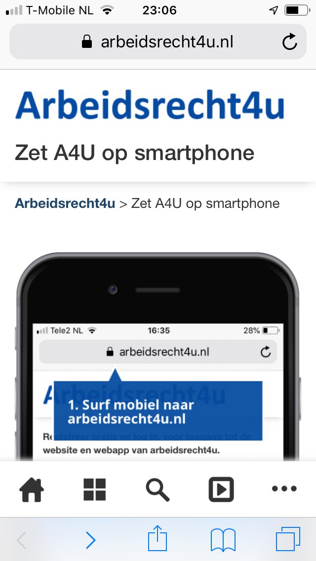 <a href="/arbeidsrecht4u/">arbeidsrecht4u</a> Blij met de nieuwe APP #arbeidsrecht4u  Het zit al aardig in mijn systeem om dagelijks de updates via deze APP te lezen. #tip #arbeidsrecht #jurisprudentie #artikelen #update