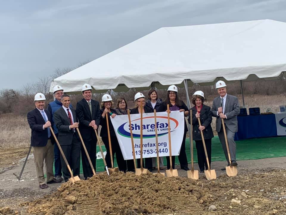 K4Arch's tweet photo. Congratulations to our clients and friends at @SharefaxCU  on the ground breaking of their new corporate headquarters and branch in Union Township Ohio! Thank you for your trust in K4 as your Design and Construction Management Team. Best wishes for continued success! https://t.co/SqWket9onW