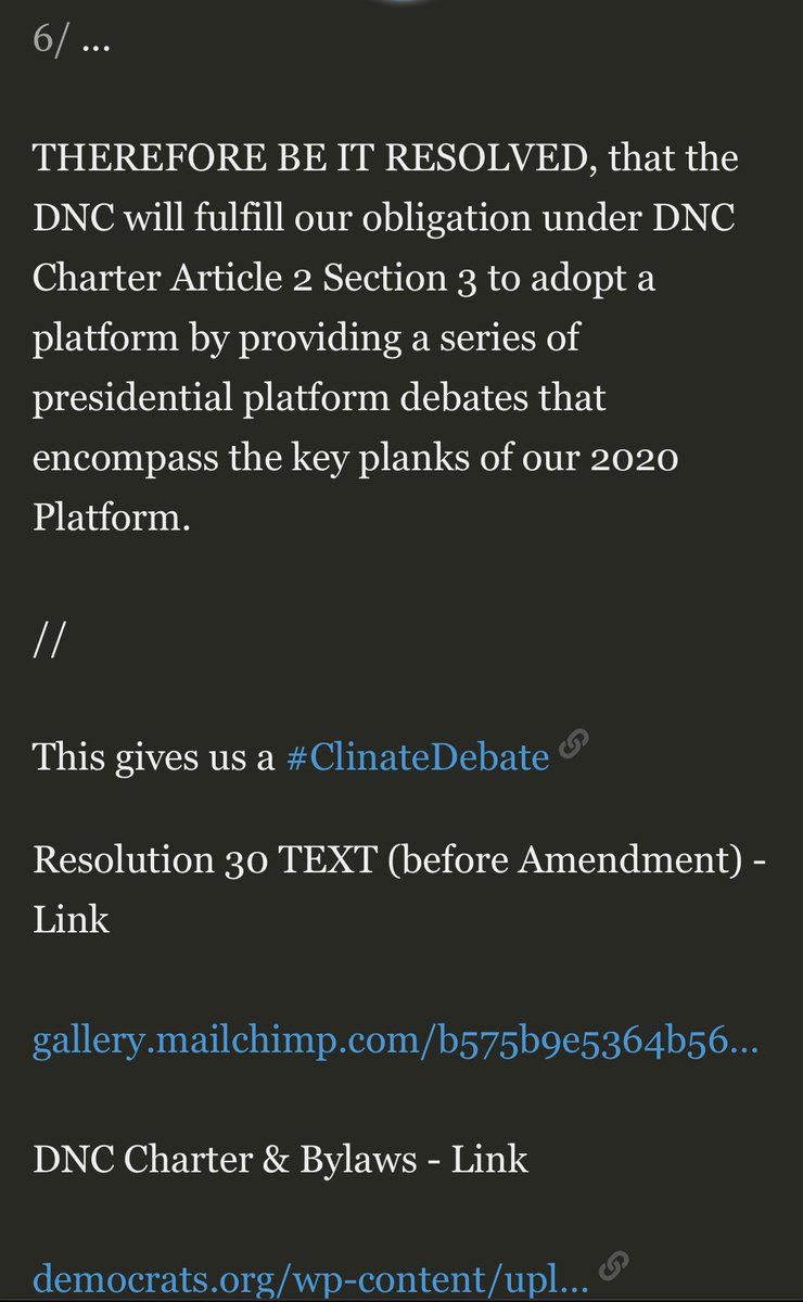 #DemPlatform Debate Resolution is still possible - can address previous calls for  #ClimateDebate and #PovertyDebateNow as well as shape the upcoming contrast between Democrats & Trump. 

 RECEIPTS 🧾