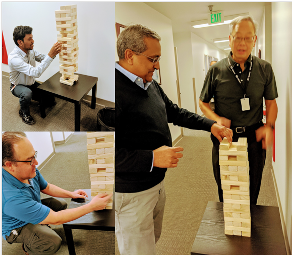 calanceusa's tweet photo. Let the Calance Jenga Challenge commence! https://t.co/e7QsYyw2CM