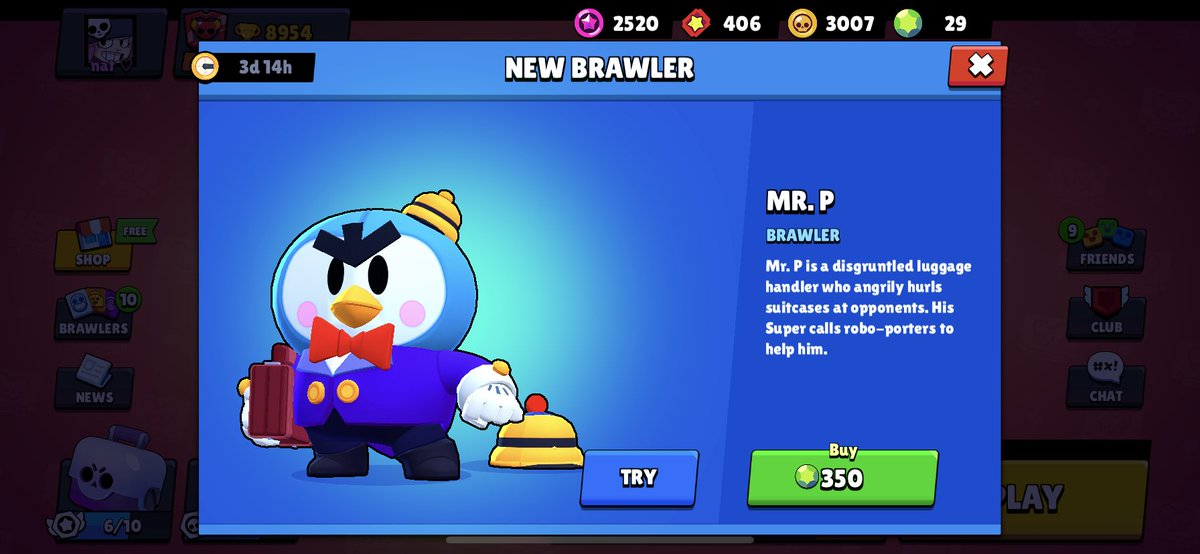 natwithaheart's tweet image. 🐧 MR. P GIVEAWAY! 🐧

• 2 winners! $20 USD PayPal each ❤️

❤️ REQUIREMENTS ❤️

-Retweet🔁, Like this Tweet❤️, and Tag 2 Friends😎!
-Follow @natwithaheart ✅
-Follow @bobbyBS_ ✅

Winners will be picked Saturday, Jan. 25th 🗓️

❤️ GOOD LUCK ❤️

#BrawlStars