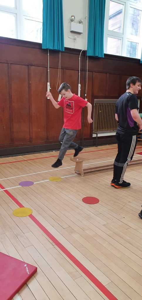 StCharlesGla's tweet photo. The @CofGCollege students were in to work with our LCR classes again today. There were lots of exciting activities going on tailored to suit the individual children. #ActiveKids #DevelopingSkills #IndividualisedSupport @ActiveschoolsTM https://t.co/aYXH7GF6Zl