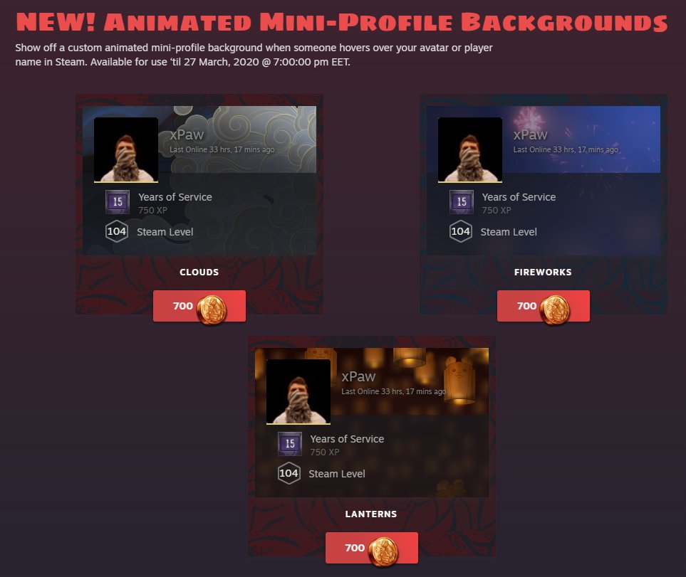 How to see Mini Profile Steam Background –