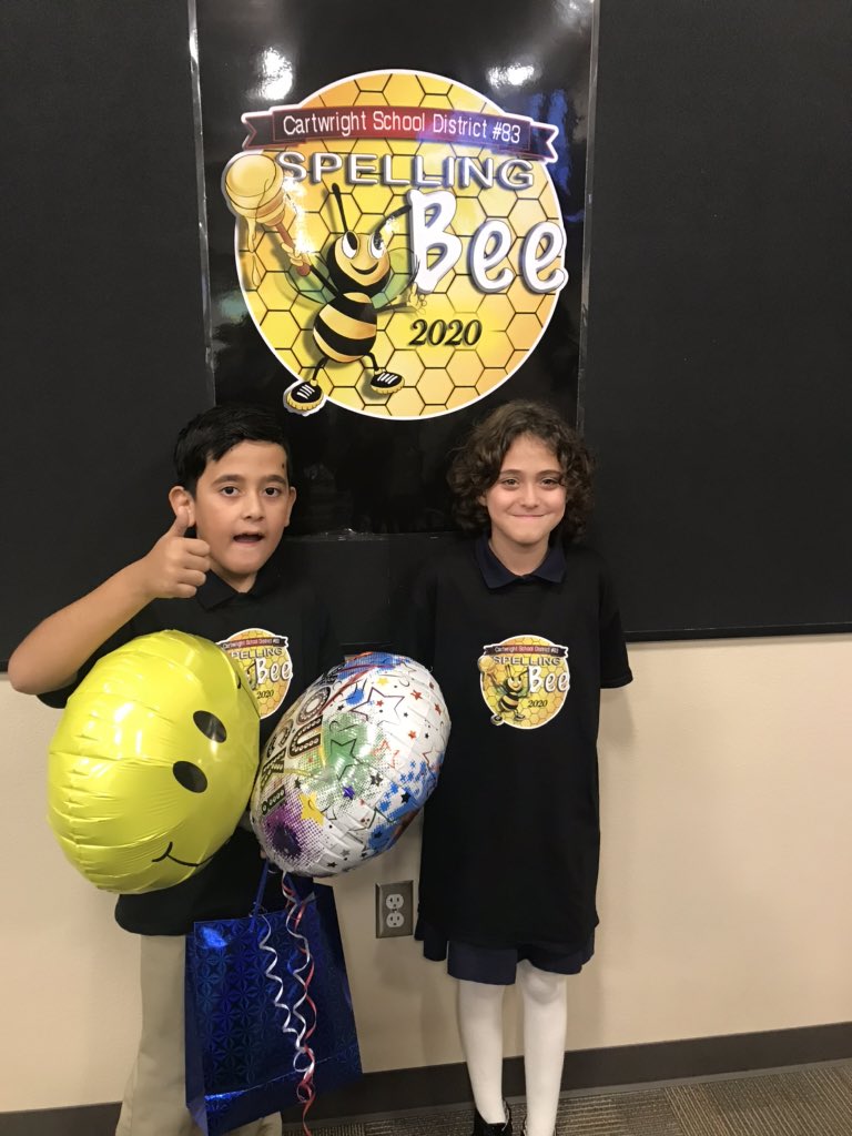 MrGHeredia's tweet photo. Two third graders represented our school at the district’s Spelling Bee! So proud of them! https://t.co/ectAF7ybsk