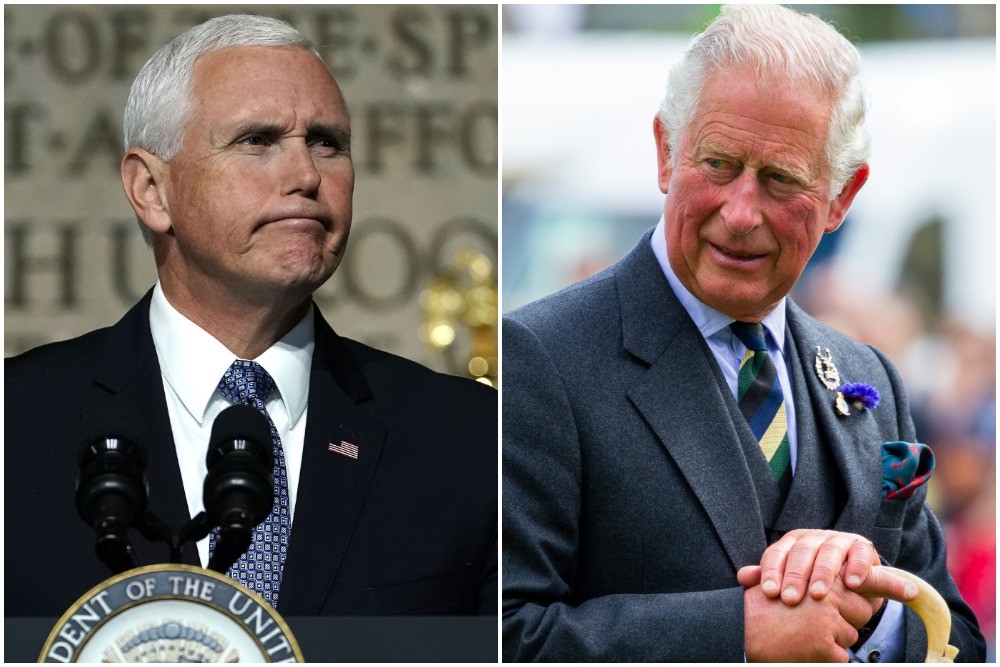 Mike Pence looks upset after Prince Charles refuses to shake his hand trib.al/bbS5OdS