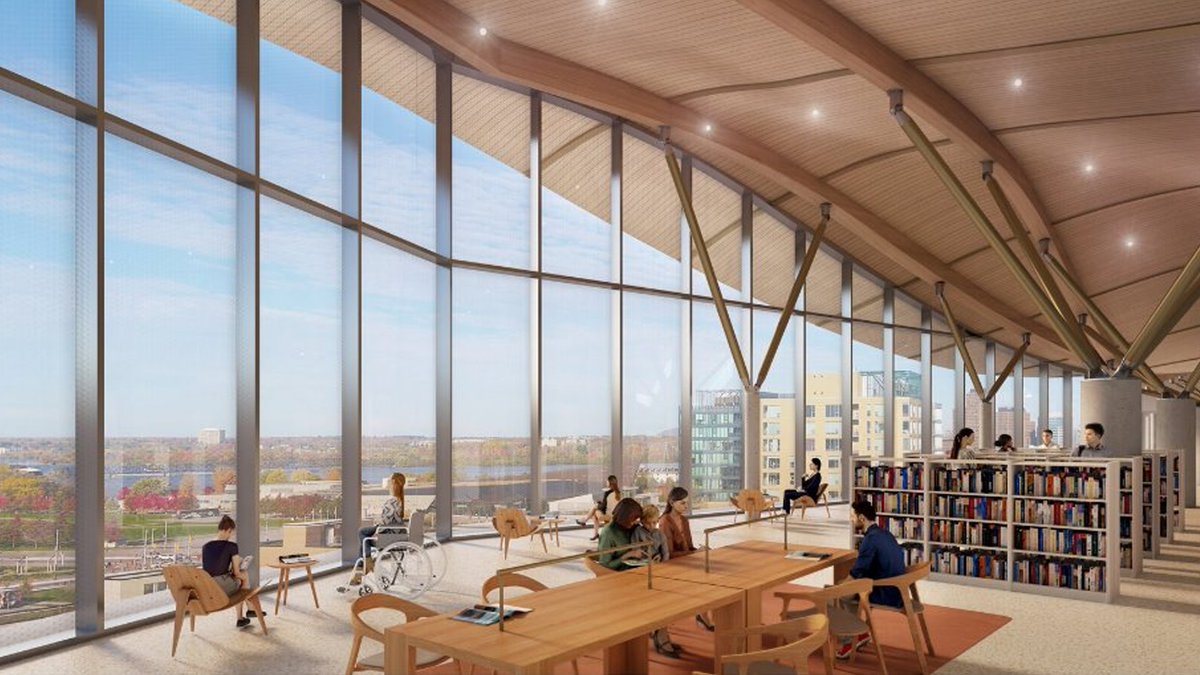 BREAKING: First look at Ottawa's new super library, a joint facility between the Ottawa Public Library and Library and Archives Canada. #ottnews