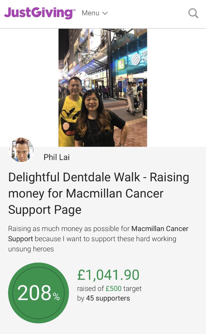 I've just checked the <a href="/macmillancancer/">Macmillan Cancer Support</a> collection box &amp; I've got a further £41.90 from all the generous customers <a href="/O2/">O2</a> <a href="/Junction32UK/">Junction32UK</a> making it a grand total of £1041.90 raised! 👍 Thank you for all the support &amp; money raised for my chosen charity! 🥰 <a href="/lindasfjones/">Linda Jones</a>