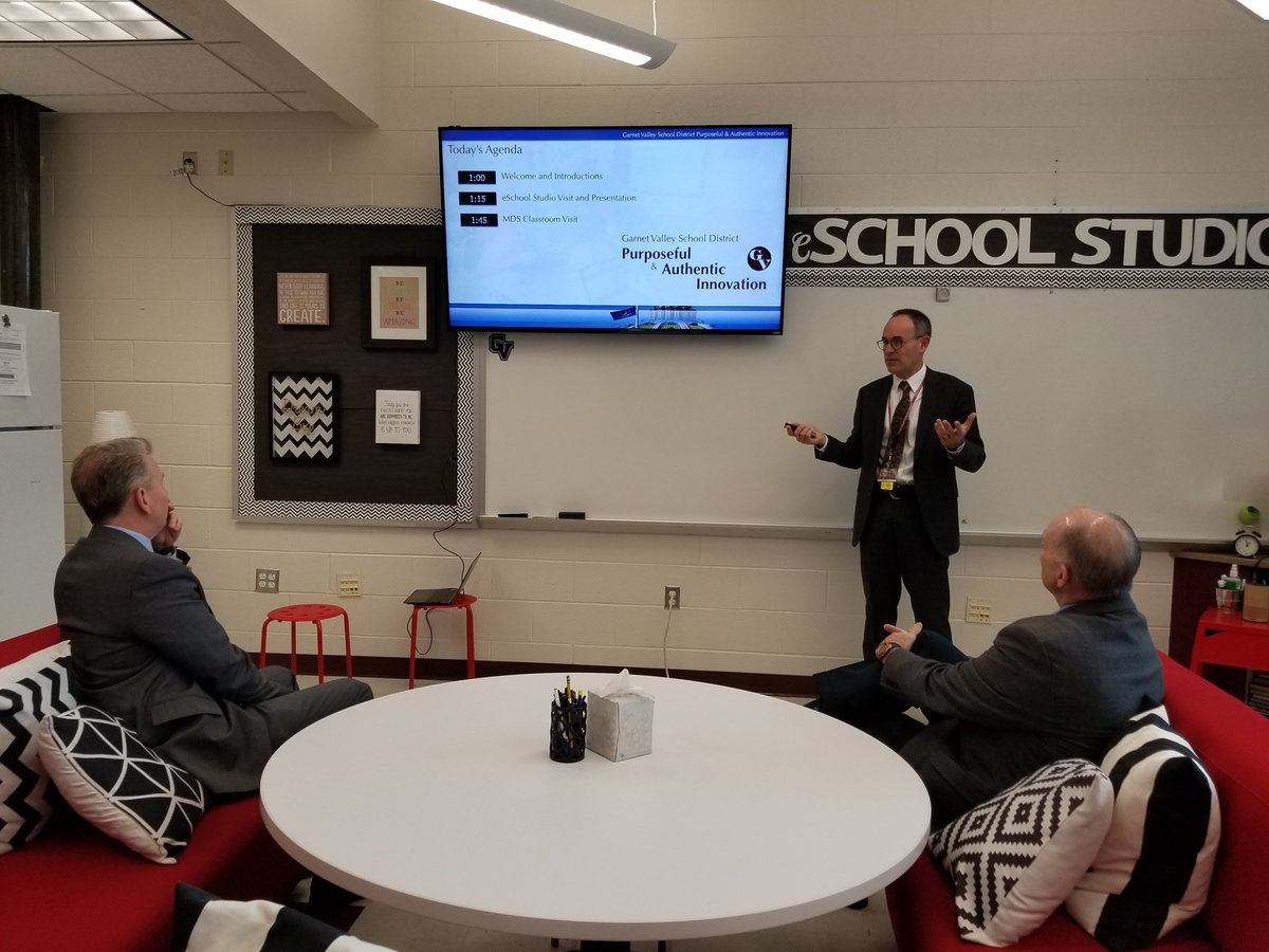 PSBAAdvocacyAm1's tweet photo. .@RepChrisQuinn and Rep. Steve Barrar meeting with. @MSB0629 superintendent and cabinet at .@GarnetValleySD to discuss education issues. .@PSBA #STWIT https://t.co/Kber0t8PDb