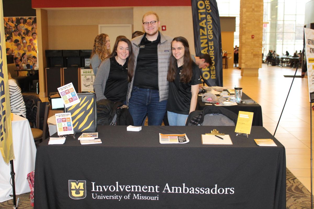 Mizzou's tweet photo. Have you visited the #Mizzou Involvement Fair in the MU Student Center? Tigers can learn about several recognized student organizations with @MizzouORG and @MizGetInvolved until 1 p.m. today! #MIZGetInvolved https://t.co/G5wsBoQe6a