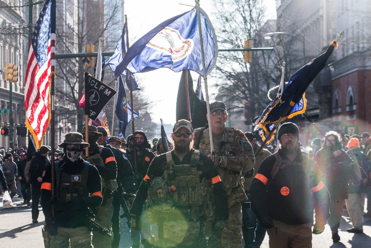 RollingStone's tweet photo. What do the senate impeachment trial and the Virginia gun rally have in common? Read Jamil Smith's latest https://t.co/RiktgDWWOs https://t.co/FAALFgkDWJ