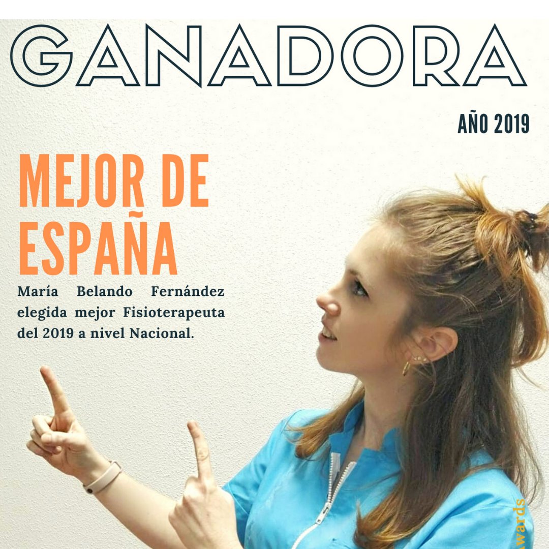somabienestar's tweet photo. En Söma podras encontrar a la mejor Fisioterapeuta de España. María Belando Fernández ganadora de los premios Doctoralia Awars 2019.

Si quieres saber más:
https://t.co/goe9PccUZW https://t.co/v259xEQDlq