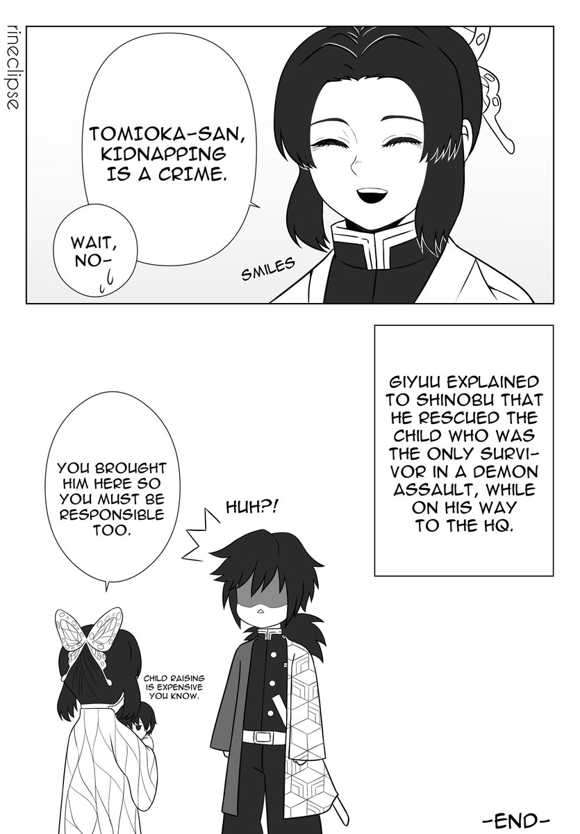 Amal أمل Working On Chlm Week Headcanon That Giyuu Brings Literally Anything That He Doesn T Know How To Handle To Shinobu Because She S Reliable Like That Giyushino