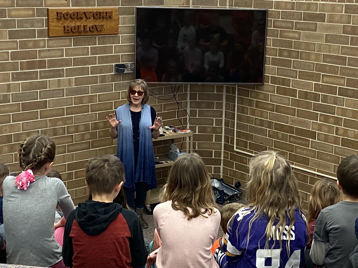 FCElementary's tweet photo. Our 2nd graders read about Hellen Keller. We are fortunate to have Jackie Armstrong talk to us about what it’s like to live with blindness. https://t.co/e8Mc9YjrCX
