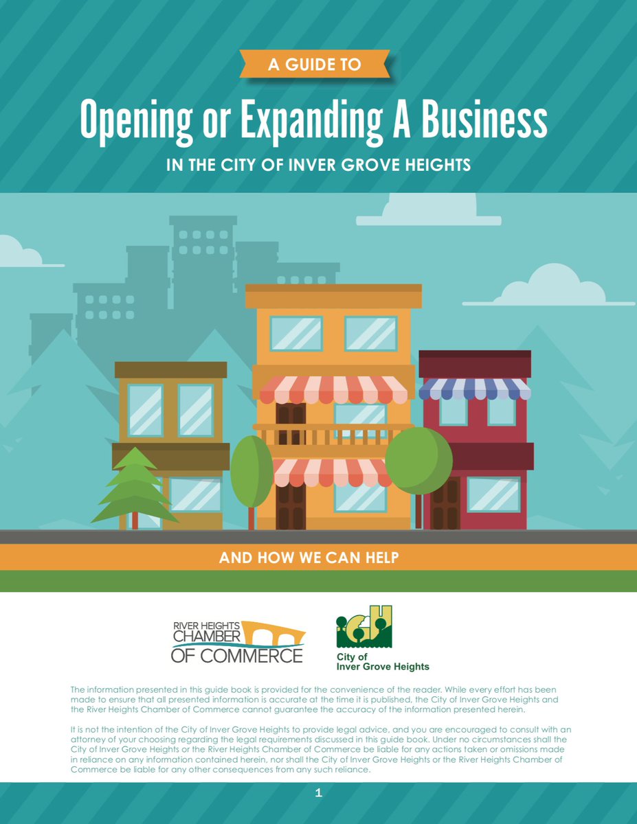 progressplusED's tweet image. Proud to share what we worked on with @CityofIGH: "A Guide to Opening or Expanding a Business... In the City of Inver Grove Heights!" Check out this great resource here: riverheights.com/opening-or-exp… Special thanks to @fatcatartstudio for their design work!
