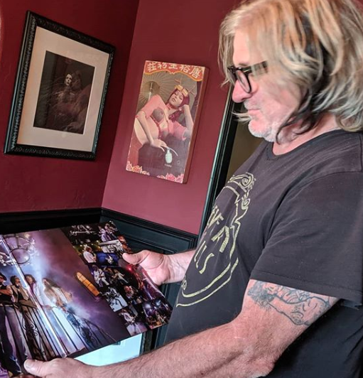 wsmagazine's tweet photo. Visual artist Dean Karr ('88 Fine Arts) has worked with some of the biggest names in the music business - and collected all kinds of cool keepsakes - throughout his 30-year career. Learn more in the spring issue of @wsmagazine, out soon! #WSU #deankarr #deankarrphotography https://t.co/zKXlFPqpDc
