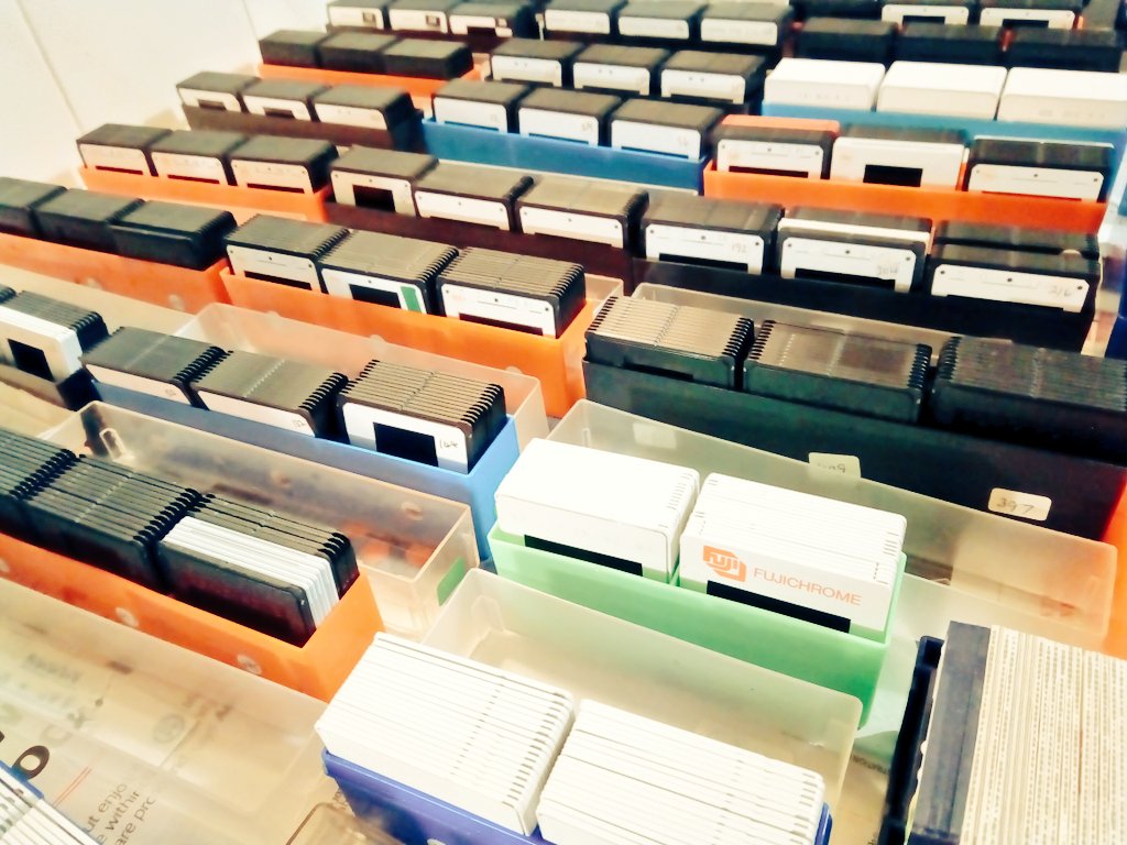 heritology's tweet photo. Just a few hundred slides I pulled out of a skip, in the pouring rain, like a loon. I wonder what they're going to reveal... Any guesses? ๐
#treasurehunting #skipdiving #slides #vintage #magpievibes https://t.co/CUn7Ca5oCd