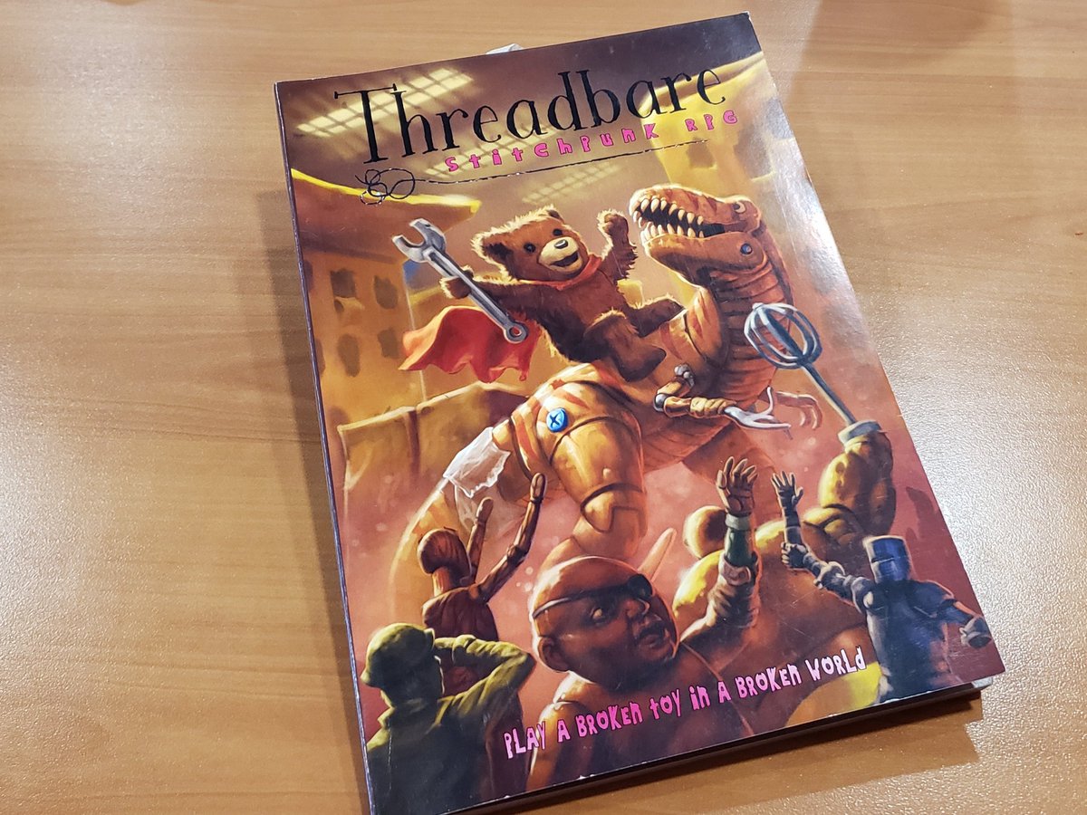 HopivoreAndy's tweet image. Today I learned that there is a name for one of my favorite aesthetics - "Stichpunk"!! Looking forward to reading this #Threadbare manual and finding some players for a game in the near future!