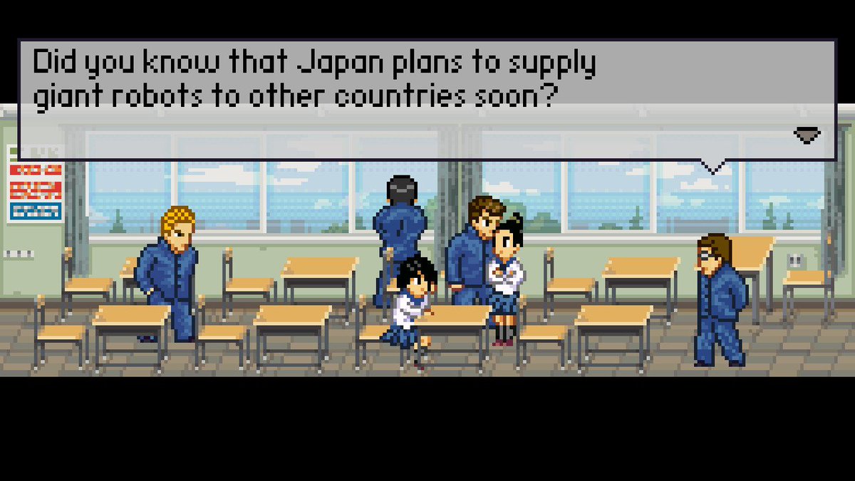 JamesFox_SJF's tweet photo. _
Recommendation >>
'The Friends of Ringo Ishikawa' #NintendoSwitch #eShop is a great RPG lite indie title.
Imagine a 2D pixel version of Rockstar's #Bully and the classic #ZX_Spectrum games #SkoolDaze & #Back2Skool published by Microsphere (1985).
I 💖it ...
#fguk https://t.co/UsRAJV8fAA