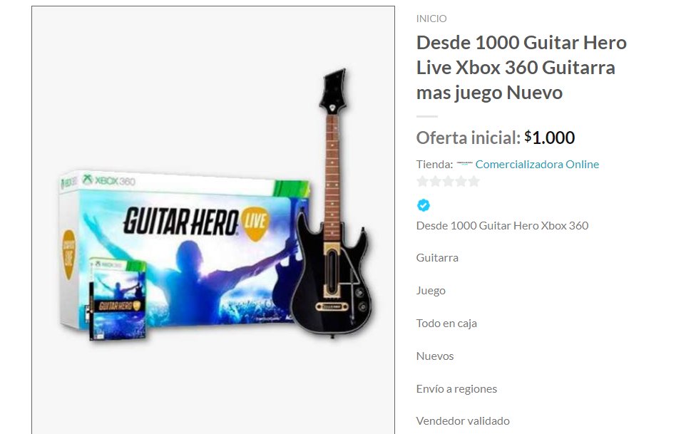 VendexpressC's tweet photo. ¡SUBASTA desde los 1.000! 
Guitar Hero Live Xbox 360 guitarra + Juego nuevo

Más detalles en: https://t.co/g0FcVSc4w7 

#Aeropuerto #DiaDeSubastas #FelizJueves #SoyHijaDeUnGeneral #Vendexpress #AcusaciónConstitucional https://t.co/BpyPhCJ96o