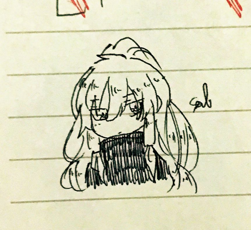 眠さを紛らわすための落書き 