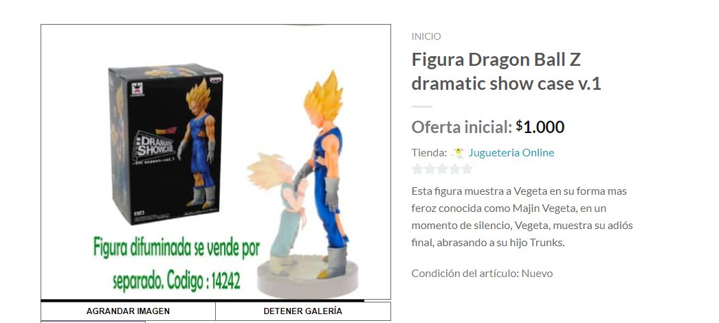 VendexpressC's tweet photo. ¡SUBASTA desde los 1.000! 
Figura Vegeta Dragon Ball Z Dramatic Show Case, original. 

Más detalles en: https://t.co/p9ophboga1

#Aeropuerto #DiaDeSubastas #FelizJueves #SoyHijaDeUnGeneral #Vendexpress #AcusaciónConstitucional https://t.co/K2DP9tDbBB