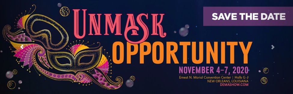 DEMA_Show's tweet photo. New year, new look, and a long-awaited destination – We can’t wait to begin unveiling everything we have planned for New Orleans this fall! #DEMA #DEMAShow #DEMAShow2020 #Scuba #ScubaDiving #Diving #DEMAMember #NewOrleans #Louisiana #NOLA https://t.co/ZlT6Yi9GfL