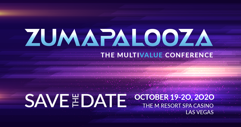 Zumasys's tweet photo. Save the Date for #Zumapalooza 2020 .
Get Inspired. Connect with Industry Professionals. Discover the Latest Trends in Technology.
Sign up here for the latest updates: https://t.co/yTh5w0meQS
#MultiValue #jBASE #OpenQM #AccuTerm #devops #nosql https://t.co/DI6slIXTPg