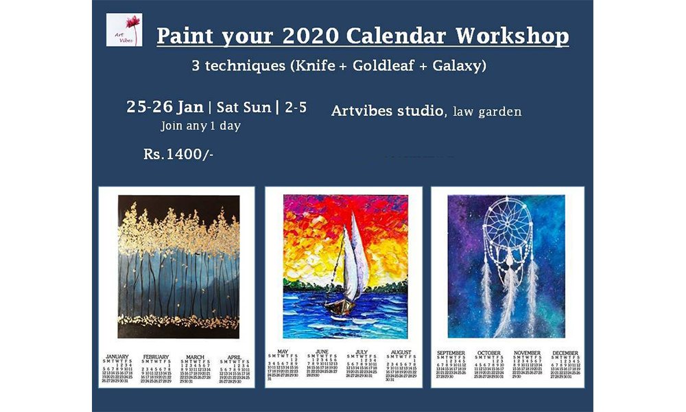 #DailyWorkshop Paint Your 2020 Calender Workshop: Juhi –   #limitedseats #BookNow <a href="/Skilltivate/">Skilltivate</a> buff.ly/2RApp4i