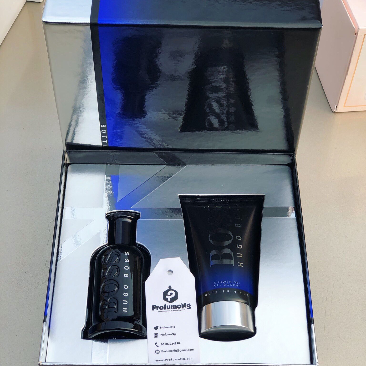 Hugo boss bottled online night shower gel