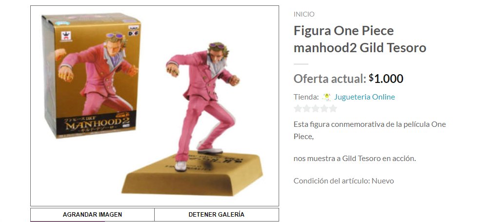 VendexpressC's tweet photo. ¡SUBASTA desde los 1.000! 
Figura One Piece Manhood 2 Gild Tesoro, original. 

Más detalles en: https://t.co/1wnmZAd3co

#Aeropuerto #DiaDeSubastas #FelizJueves #SoyHijaDeUnGeneral #Vendexpress #AcusaciónConstitucional https://t.co/y3d21IPdMH