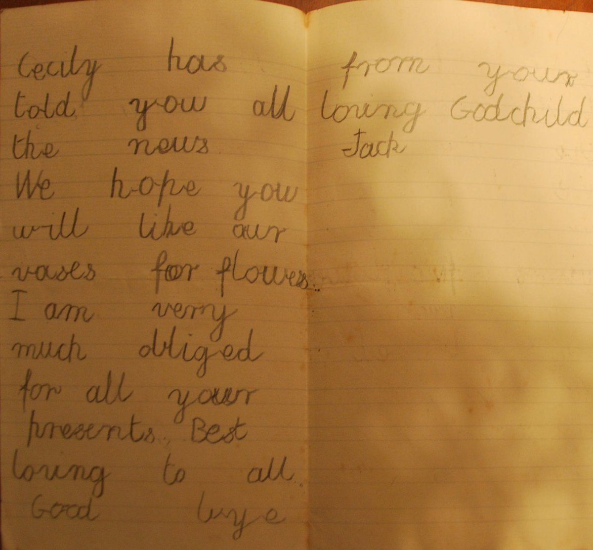 GCSpecColl's tweet photo. Learn to write and read cursive, so you can read the rest of the over 200 letters @jackpeirs wrote during the First World War. #NationalHandwritingDay #WWI #cursive https://t.co/4gvvHM9loL