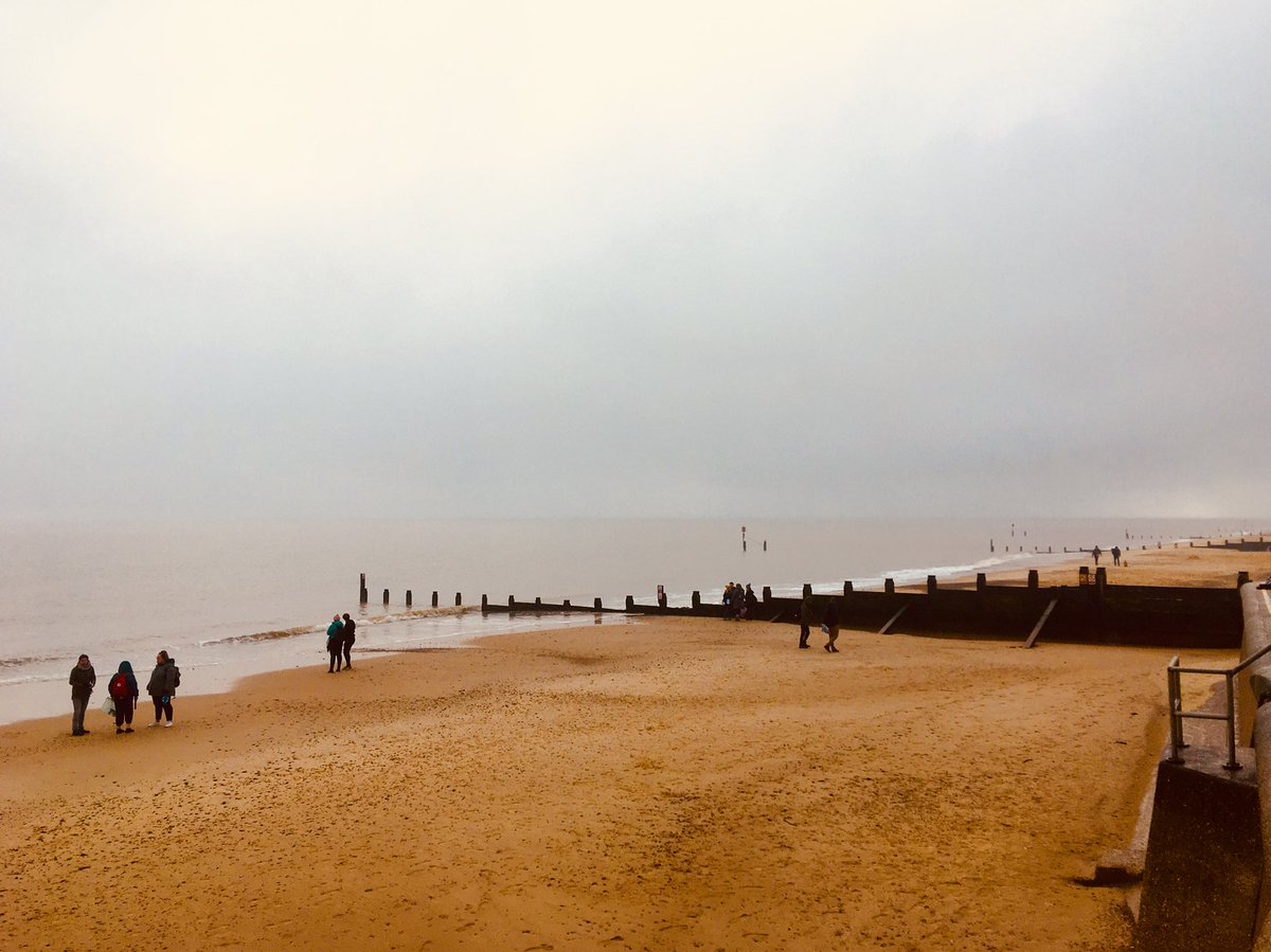 GFASouthwold's tweet photo. Back on the beach today in #Southwold with trainee #geographyteacher(s) from @uniofeastanglia @HannahT_32 #fieldworkplanning https://t.co/sI8jpI34ys