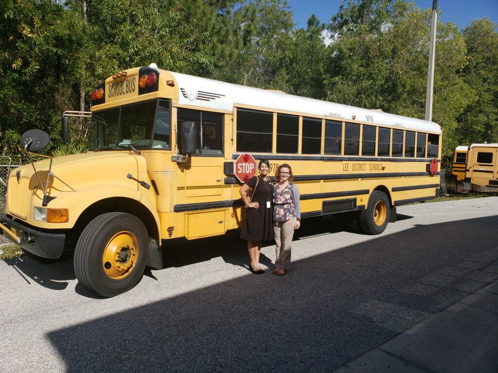 LeeCountyCTE's tweet photo. Coming soon to a school near you!!! @LeeSchools EXCEL Bus for career exploration has been secured thanks to the amazing team at the Transportation Services Department!! Opportunities for corporate sponsorships and partnerships available! 😉 Time to get to work with renovations! https://t.co/6EygolM4WB