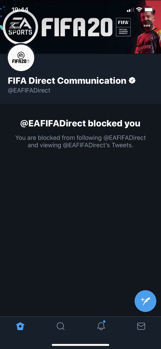 Kurt0411Fifa's tweet photo. Bro who the fuck is running this account? I’ve barely ever tweeted it and why is an official EA twitter account blocking people? These incompetent fucks have genuinely lost the plot https://t.co/wzVL8pjwdc