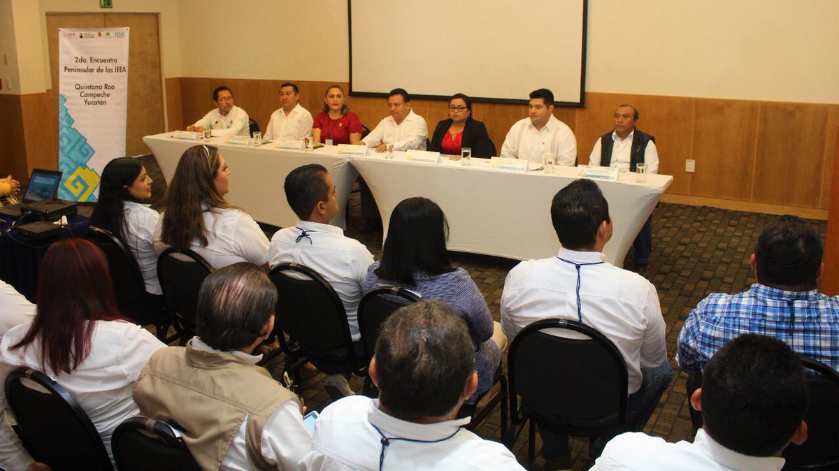IEEA_CAMPECHE's tweet photo. 2do. Encuentro Peninsular de los #IEEAS #QuintanaRoo #Yucatán #Campeche.
#EducaciónParaTodos https://t.co/BfDegGvBay