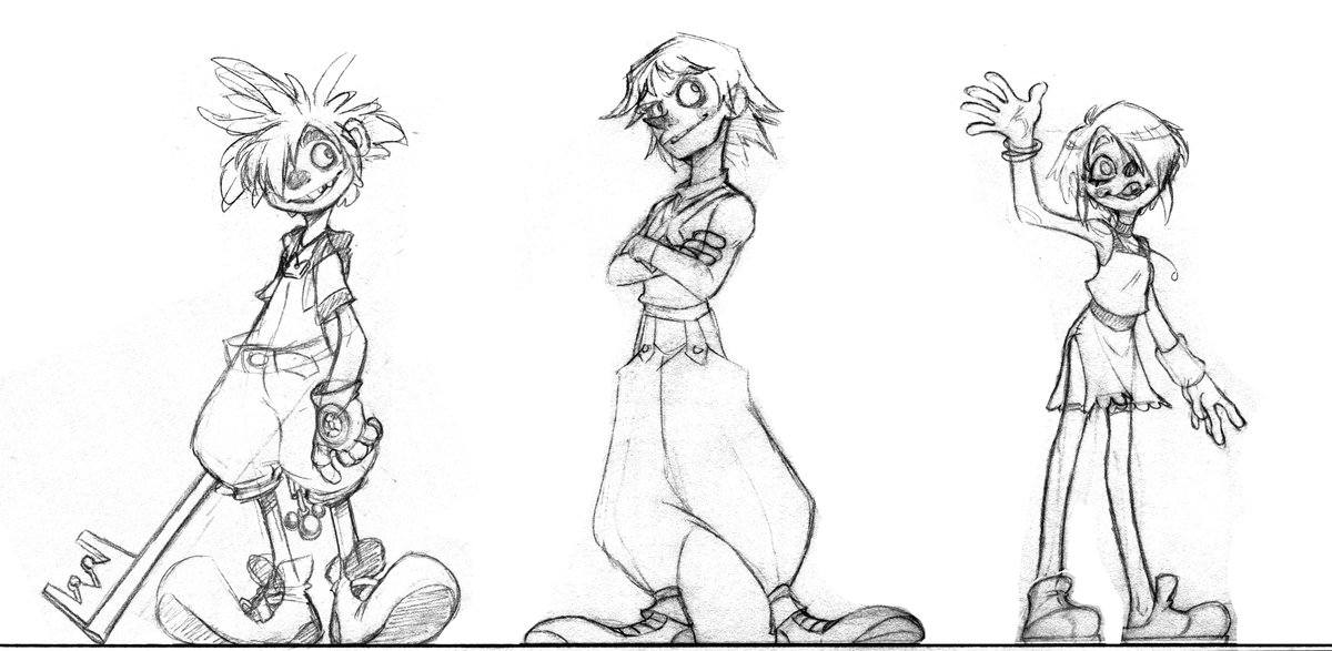 I'm going to exploit the #KingdomHearts hype for all it's worth and share some wip doodles I did the other day. Usually when I share my wips, they end up going on a long hiatus, but I guess we'll see where they go from here.