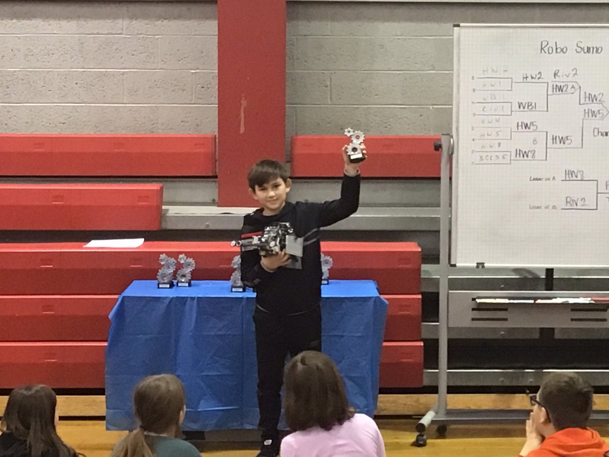 HMJHS_Robotics's tweet photo. @HMJHS_Vikings robotics teams took the top three spots at Beaver County RoboSumo Competition, with 5 of our teams making the finals.  Huge thank you to @Robomatter &amp; @MckennaJ72 for helping get this all started. https://t.co/YF75e2mmek