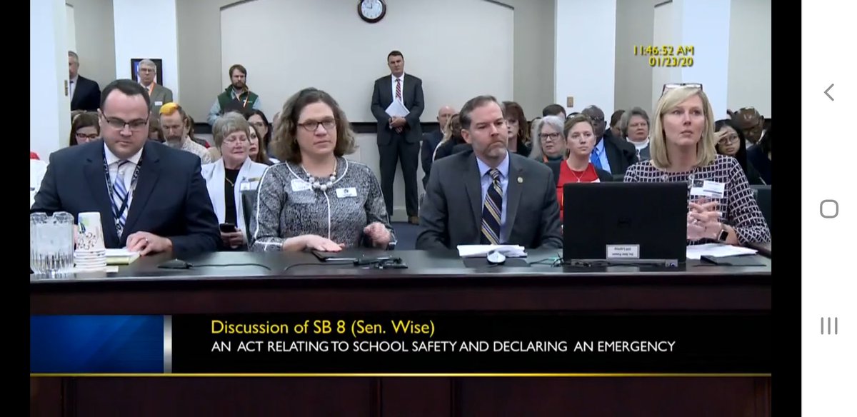 SuptScottHoward's tweet photo. Our very own Mrs. Linda Tyree was asked to speak to the Senate Education Committee!!  She did an amazing job!  BC has awesome counselors!!  Thank you Mrs Tyree and Senator Max Wise! https://t.co/Xprcilz3JG