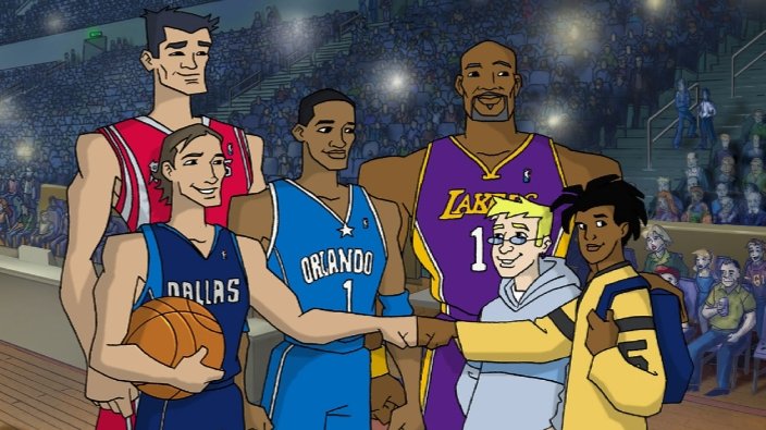 sukoshi_kaze's tweet photo. The fact that Static Shock had cameos from NBA players, Lil Romeo &amp; the Justice League leaves me with many questions about the DC animated universe. https://t.co/KEwEVJYQbv