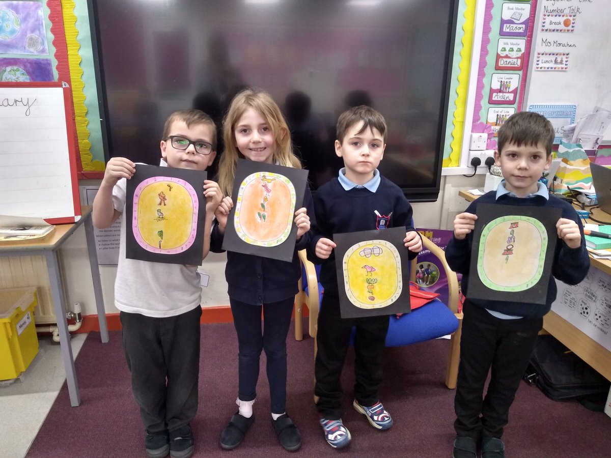 MissPark89's tweet photo. Recently P3 have been learning about hieroglyphics. We translated  our names on a cartouche and created some lovely art using pastels 🎨 @greenriggps1 https://t.co/dvlSMlptgk