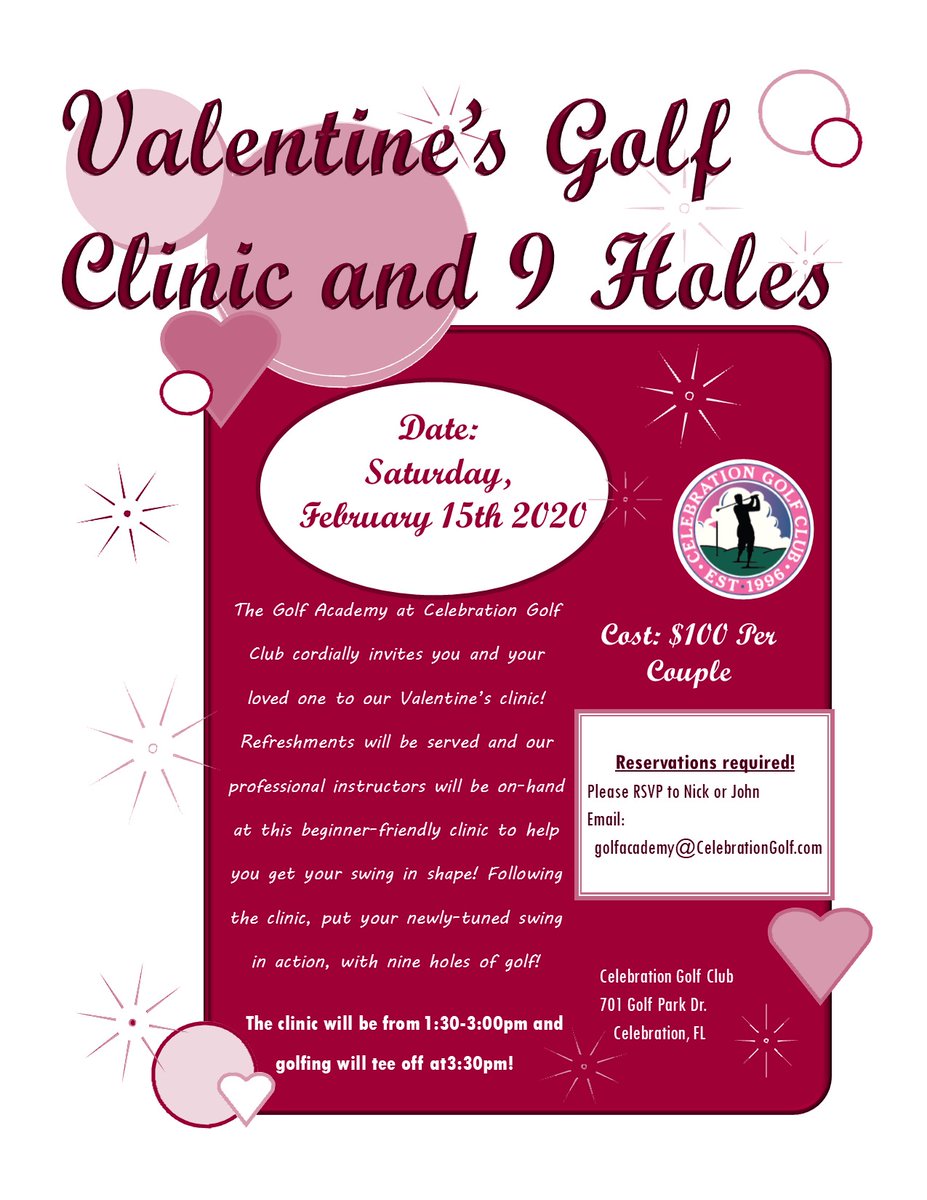 CeleGolf's tweet photo. Valentine's Day is a time to show those we love how much we care about them, and this year we have multiple ways for you to celebrate this special day! https://t.co/yGrof3SuzY