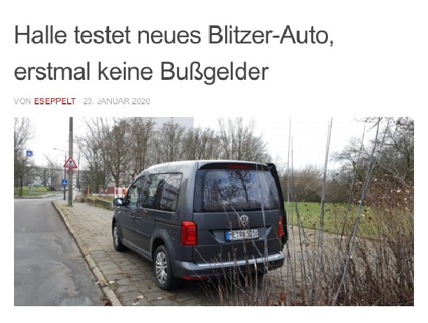 ABI Blitzer Service on X: Achtung! Stadt #Halle testet neues