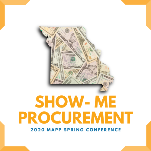 MAPPofNIGP's tweet photo. Registration is OPEN for the 2020 MAPP Spring Conference SHOW-ME Procurement!!

Event link: https://t.co/jz1x9eqBVx

#MAPP2020 will take place from April 15 through 17 at Camden on the Lake, Lake of the Ozarks. https://t.co/GwHVLpWdCt