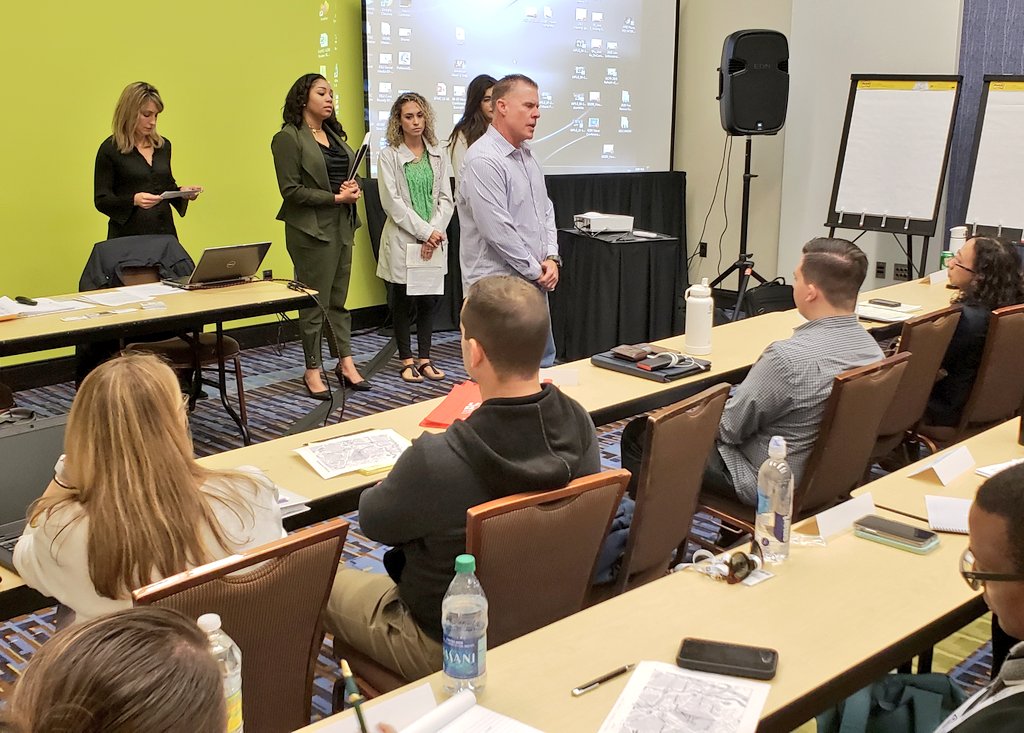 FloridaPIOs's tweet photo. Time for the @FEMA_EMI Basic #PIO Class to practice their interview &amp; news conference skills. It's all #FakeNews today but prepping these PIOs to handle the real thing so they can get the RIGHT information to the RIGHT people at the RIGHT time. #FRE2020 @FlFireChiefs @nioa https://t.co/KZxYwOPY7Y