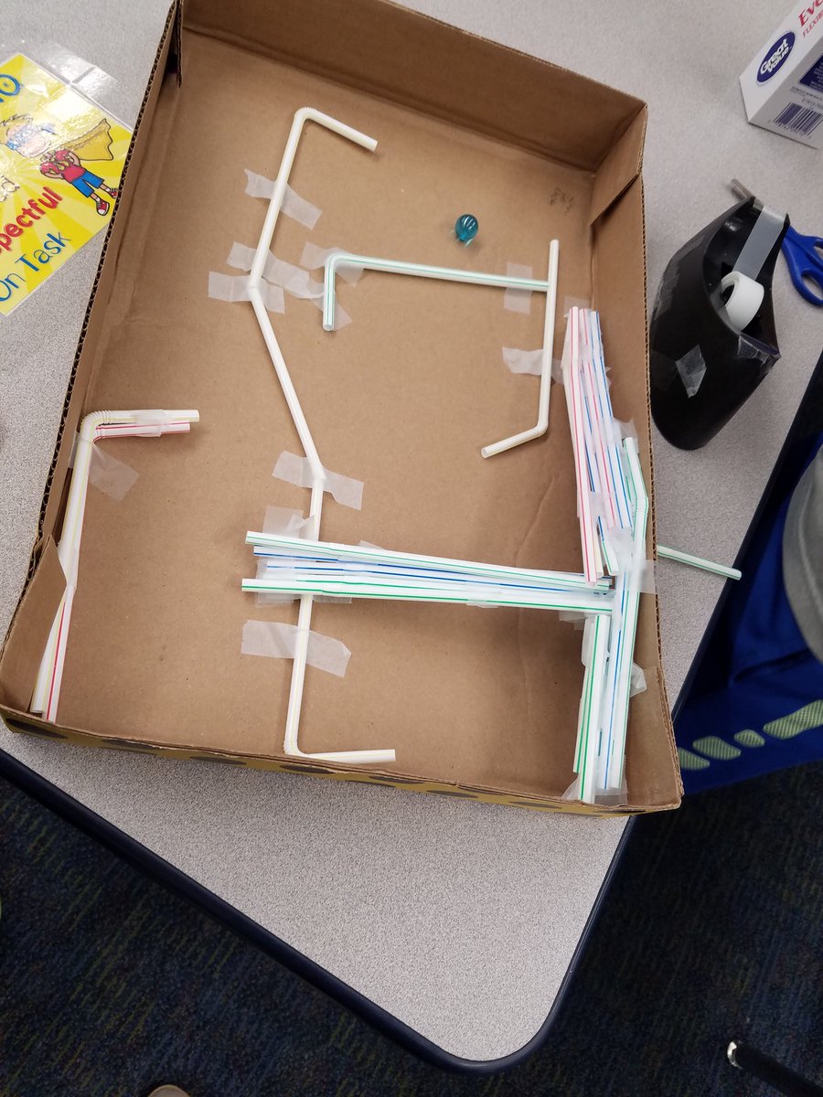 R7_ECP's tweet photo. First enrichment marble mazes. #STEAM https://t.co/O19jRaKihe