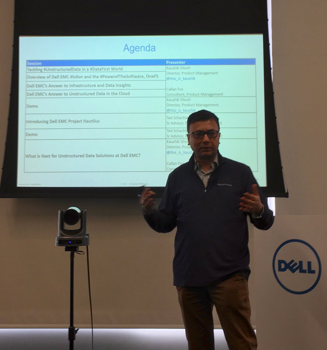 mcbride_ruairi's tweet photo. Interesting line up from @DellEMCIsilon covering the recent announcements for this product family. #SFD19 @DellEMCStorage https://t.co/EE09MqAeDz